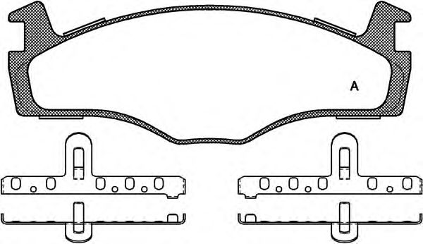 Brake Pad Set, disc brake BPA0171.60