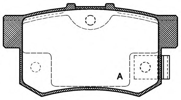 Brake Pad Set, disc brake BPA0325.02