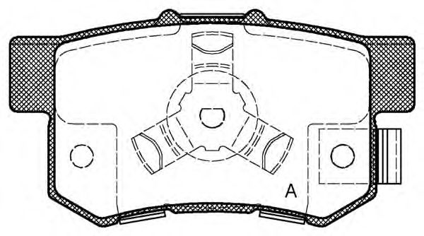 Brake Pad Set, disc brake BPA0325.04