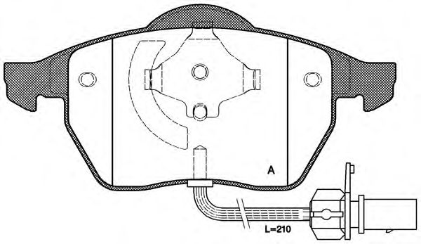 Brake Pad Set, disc brake BPA0390.22