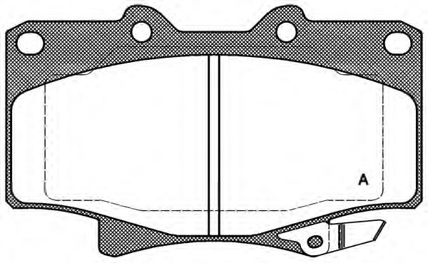 Brake Pad Set, disc brake BPA0429.04