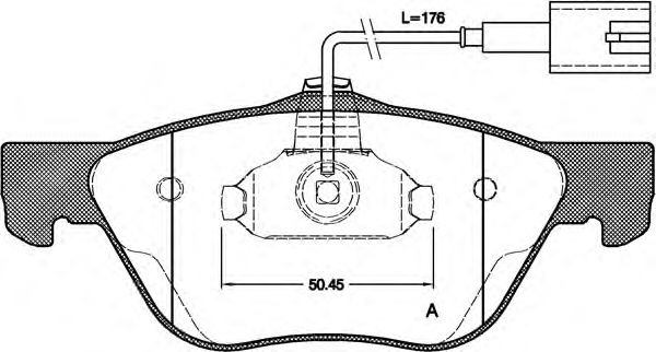 Brake Pad Set, disc brake BPA0589.32
