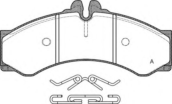 Brake Pad Set, disc brake BPA0614.00