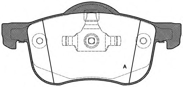 Kit de plaquettes de frein, frein à disque BPA0713.00