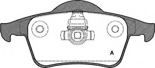 Kit de plaquettes de frein, frein à disque BPA0714.00