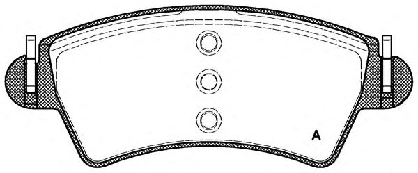 Brake Pad Set, disc brake BPA0726.10