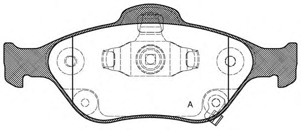 Brake Pad Set, disc brake BPA0766.12
