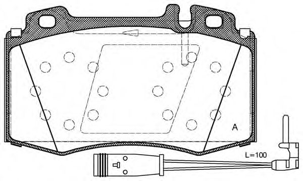 Brake Pad Set, disc brake BPA0769.02