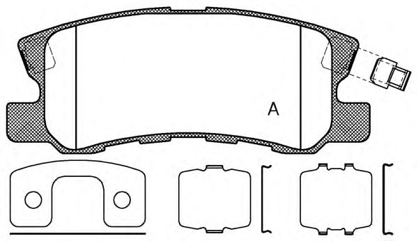 Brake Pad Set, disc brake BPA0803.12