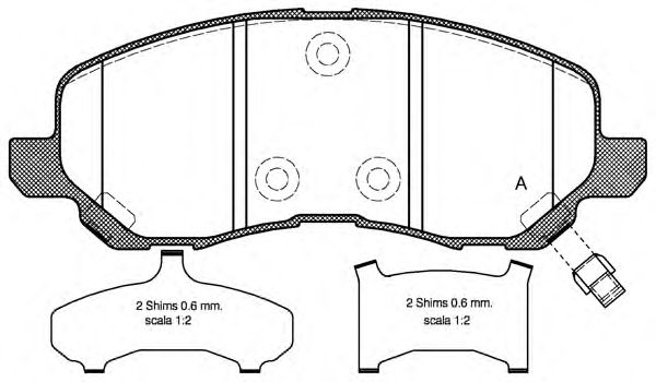 Brake Pad Set, disc brake BPA0804.31