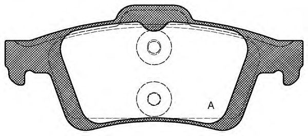 Kit de plaquettes de frein, frein à disque BPA0842.30
