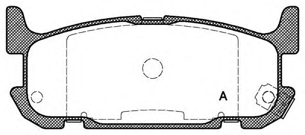 Brake Pad Set, disc brake BPA0853.12