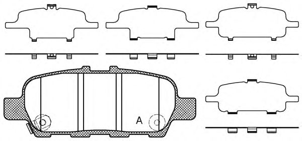 Brake Pad Set, disc brake BPA0876.41