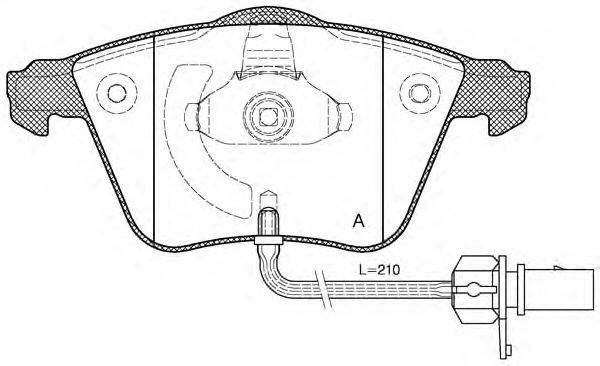 Brake Pad Set, disc brake BPA0964.12