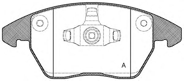 Bremsbelagsatz, Scheibenbremse BPA1030.10