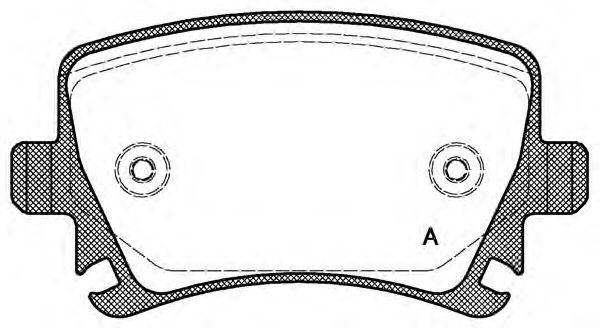 Kit de plaquettes de frein, frein à disque BPA1031.00