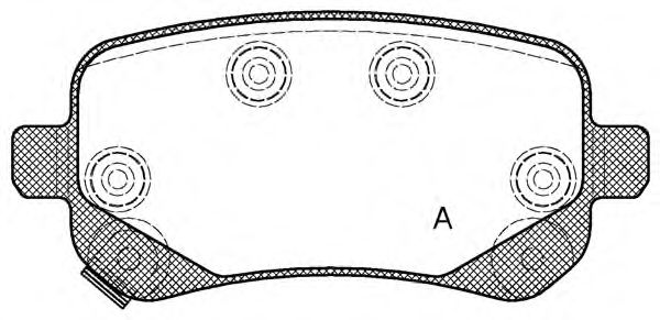 Комплект тормозных колодок, дисковый тормоз BPA1095.02