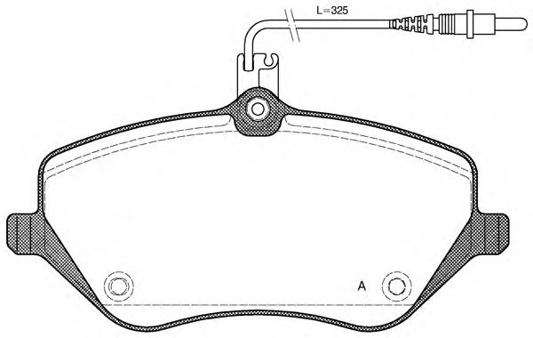Brake Pad Set, disc brake BPA1101.04