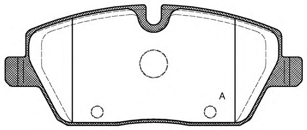 Kit de plaquettes de frein, frein à disque BPA1131.00