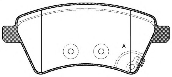Brake Pad Set, disc brake BPA1215.01
