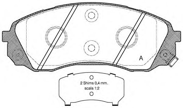 Brake Pad Set, disc brake BPA1291.02