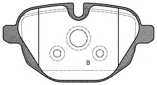 Kit de plaquettes de frein, frein à disque BPA1421.00