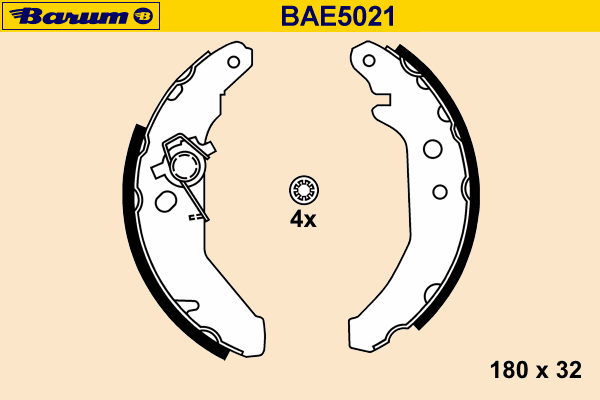 Bremsebakkesæt BAE5021
