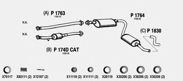 Exhaust System PE124