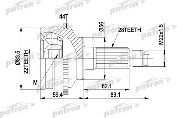 Joint Kit, drive shaft PCV3850