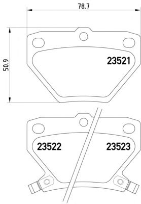 Brake Pad Set, disc brake 8DB 355 017-221