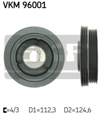 Belt Pulley, crankshaft VKM 96001