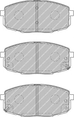 Комплект тормозных колодок, дисковый тормоз FDB1869