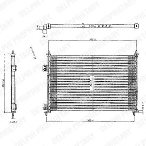 Condensator, airconditioning TSP0225209