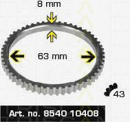 Sensor Ring, ABS 8540 10408