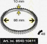 Sensor Ring, ABS 8540 10411