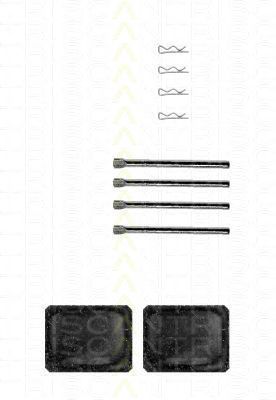 Kit d'accessoires, plaquette de frein à disque 8105 671351