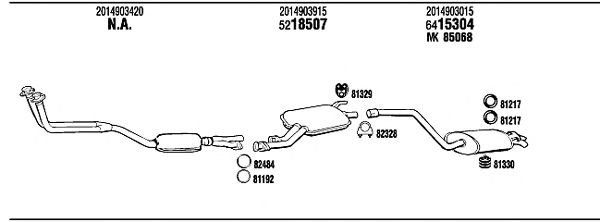 Exhaust System MB30044A
