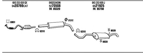 Exhaust System VW20686