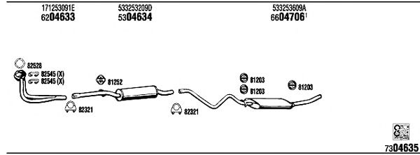 Exhaust System VW35161