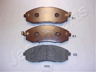 Brake Pad Set, disc brake PA-H02AF