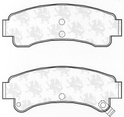 Brake Pad Set, disc brake BP574