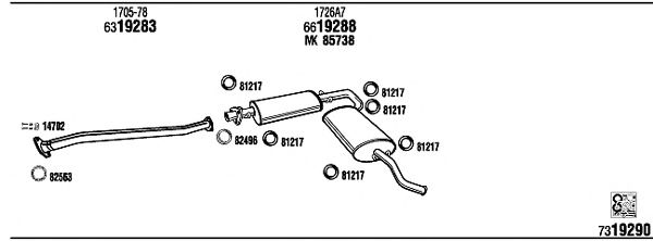 Exhaust System CI90009