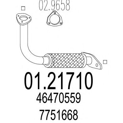 Exhaust Pipe 01.21710