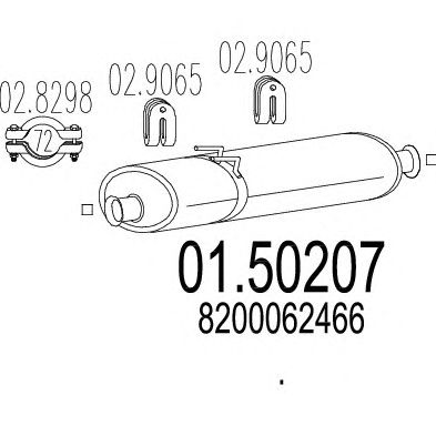 Middle Silencer 01.50207