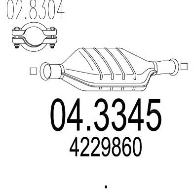 Catalytic Converter 04.3345
