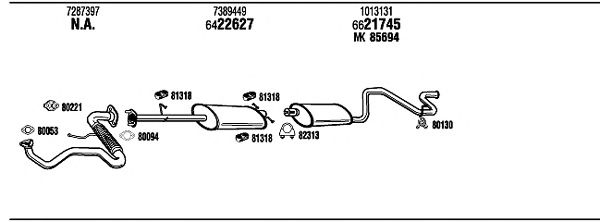 Exhaust System FO80142B