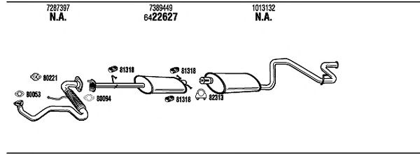 Exhaust System FO80144B