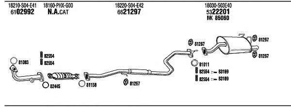 Exhaust System HO61093
