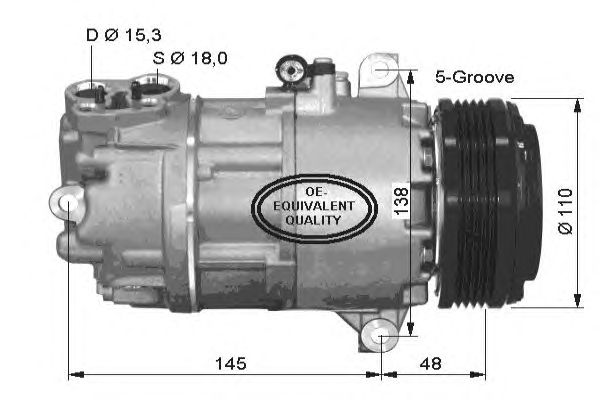 Compressor, airconditioning 32434