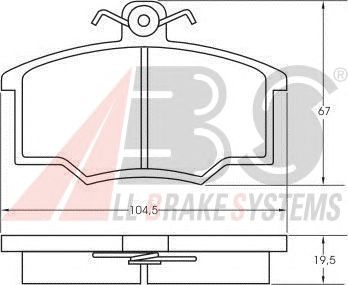 Brake Pad Set, disc brake 36138